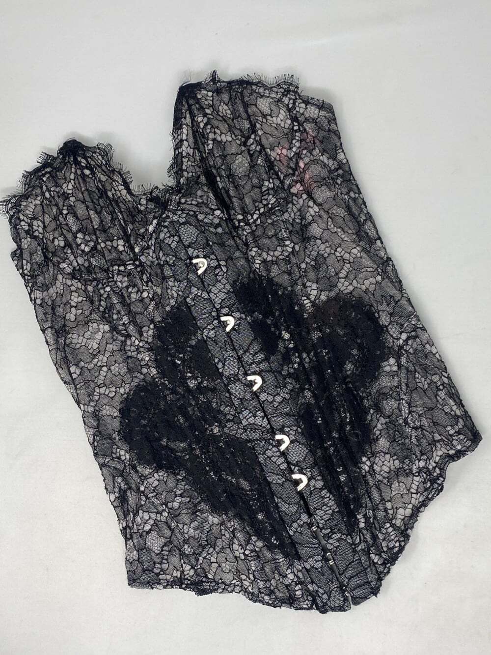 Agent Provocateur Kate Grey Black Corset Medium AB